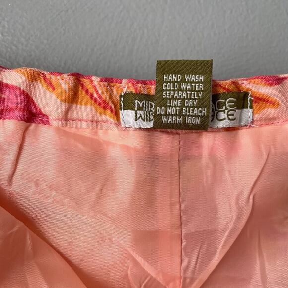 Mirror Image Womens Size Large Tropical Floral Skirt Swing Full Vacation Resort - Picture 8 of 10